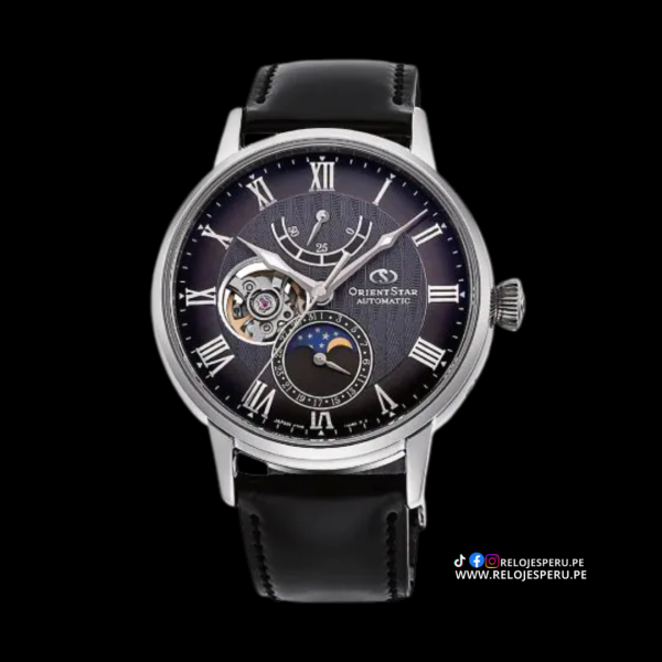 ORIENT STAR FASE LUNAR AUTOMATICO RE-AY0107N00B COLLECCION PREMIUM