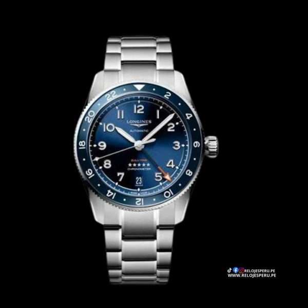 LONGINES SPIRIT ZULU TIME AUTOMATICO GMT L3.802.4.93.6 / L38024936 CERTIFICACION COSC