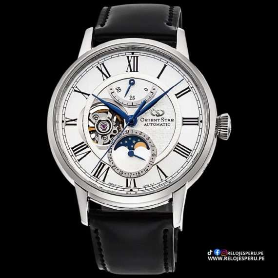 ORIENT STAR FASE LUNAR AUTOMATICO RE-AY0106S00B COLLECCION PREMIUM
