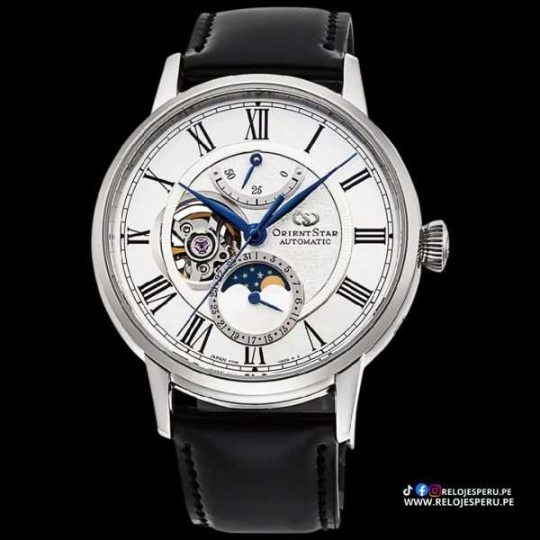 ORIENT STAR FASE LUNAR AUTOMATICO RE-AY0106S00B COLLECCION PREMIUM