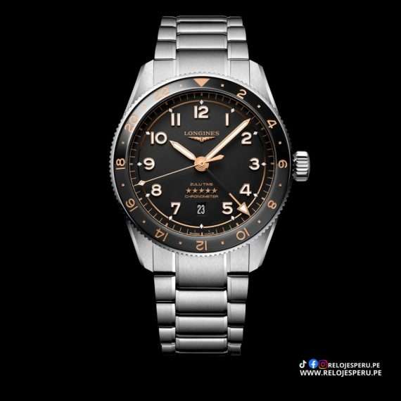 LONGINES SPIRIT ZULU TIME 42MM AUTOMATICO L3.812.4.56.6 / L38124506