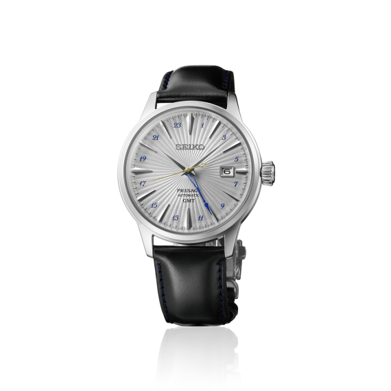 SEIKO PRESAGE AUTOMATICO GMT SSK049J1 COCKTAIL TIME "SILVER BULLET"