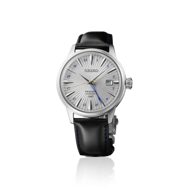 SEIKO PRESAGE AUTOMATICO GMT SSK049J1 COCKTAIL TIME "SILVER BULLET"