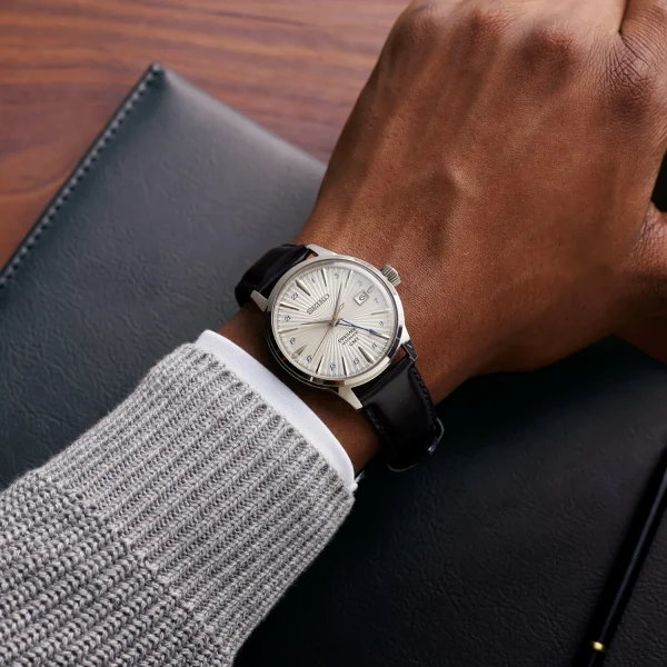 SEIKO PRESAGE AUTOMATICO GMT SSK049J1 COCKTAIL TIME "SILVER BULLET" - Imagen 2