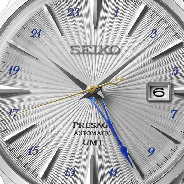 SEIKO PRESAGE AUTOMATICO GMT SSK049J1 COCKTAIL TIME "SILVER BULLET" - Imagen 3